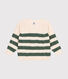 Pull irlandais à rayures en coton enfant