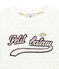 Sweat shirt enfant fille blanc MARSHMALLOW/jaune DORE
