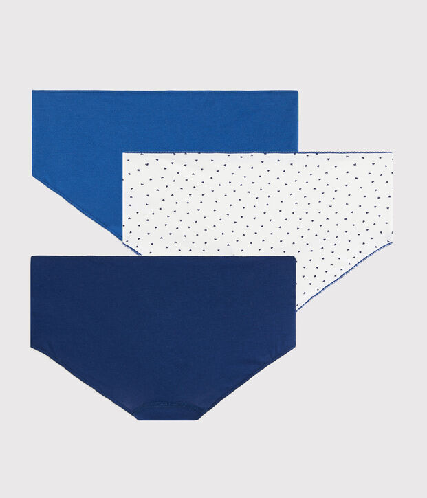 Lot de 3 shorties mini c&oelig;urs fille multicouleur