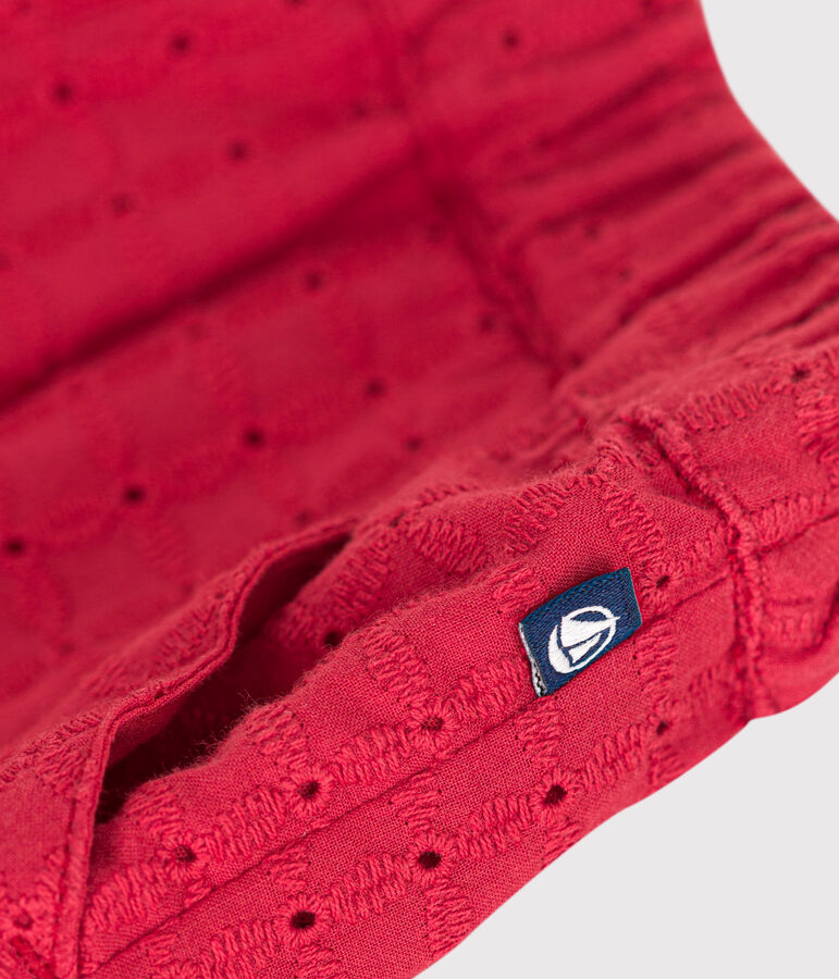 Short b&eacute;b&eacute; en popeline broderie anglaise SPI