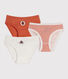 Lot de 3 culottes enfant en coton imprimé
