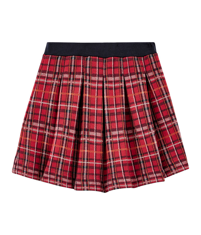 Jupe enfant fille rouge/multicouleur