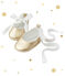 Chaussons ballerines bébé fille DORE BRILLANT