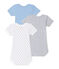 Lot de 3 bodies bébé garçon blanc .