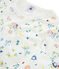 Pyjama petite fille en côte blanc MARSHMALLOW/blanc MULTICO
