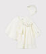Ensemble 3 pièces de cérémonie bébé fille en lin