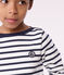 Marinière en coton enfant fille / garçon blanc MARSHMALLOW/bleu SMOKING