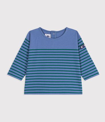 Tee-shirt bébé en coton manches longues à rayures