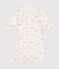 Combisac en coton bébé blanc MARSHMALLOW/gris GRIS