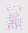 Robe imprim&eacute;e b&eacute;b&eacute; fille blanc/bleu/multicouleur