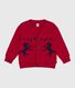 Cardigan enfant en laine et coton à motifs