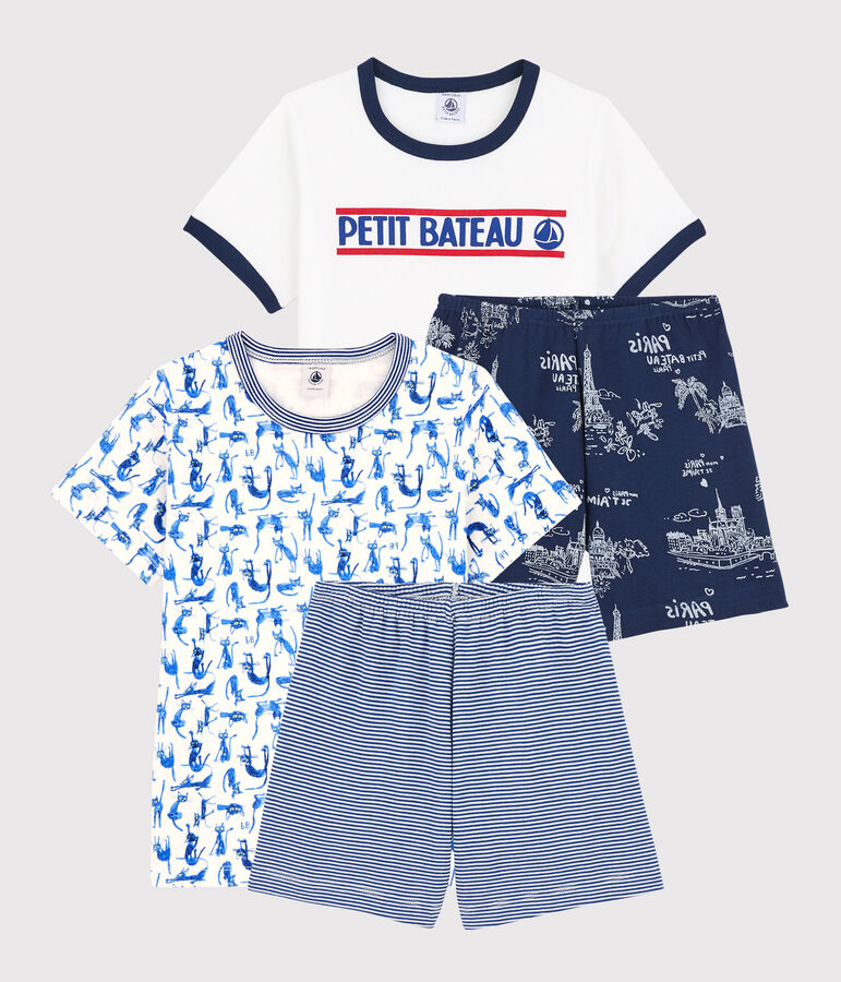 Lot de 2 pyjacourts petit gar&ccedil;on en coton variante 1