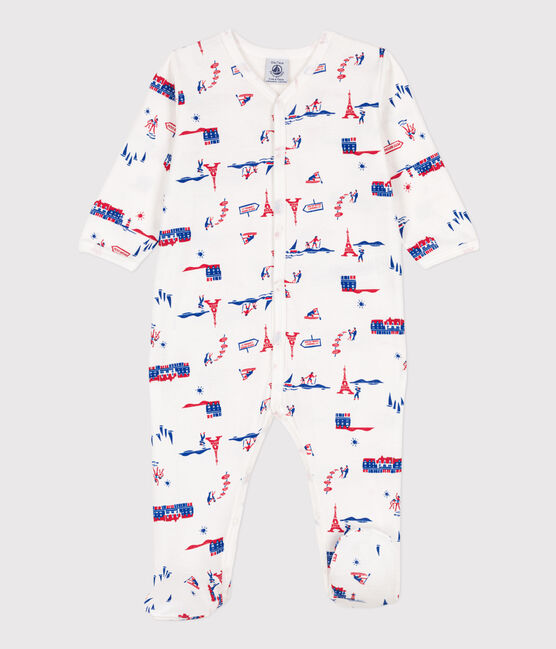 Dors-bien Paris en coton blanc MARSHMALLOW/blanc MULTICO