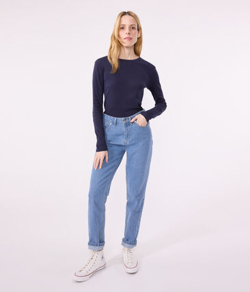 Tee-shirt l'Iconique manches longues en côte unie femme