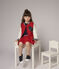 Teddy en molleton enfant fille -garçon rouge TERKUIT/blanc MARSHMALLOW