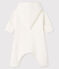 Combinaison longue bébé en tubique matelassé blanc MARSHMALLOW
