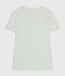 Tee-shirt l'Iconique en coton uni femme bleu POOL