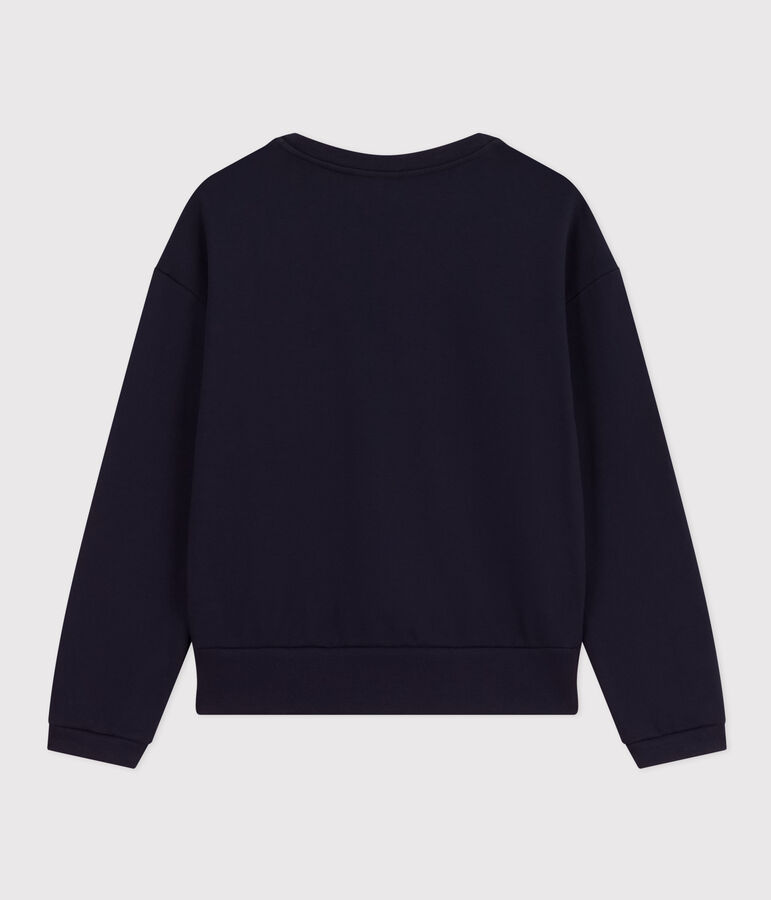 Sweatshirt en molleton femme bleu SMOKING