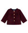 Cardigan vichy bébé fille rouge OGRE/bleu SMOKING