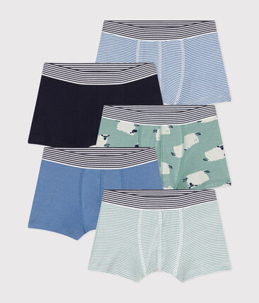 Lot de 5 boxers mouton en coton enfant