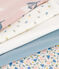 Lot de 5 bodies bretelles fleurs en coton variante 1