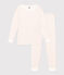 Pyjama ajusté en coton imprimé fleur enfant MARSHMALLOW/ PANTY