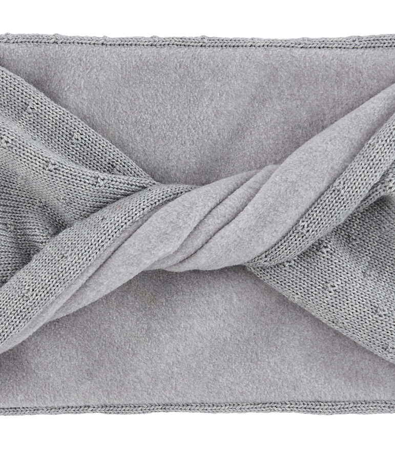 Snood enfant en laine m&eacute;lang&eacute;e gris SUBWAY CHINE