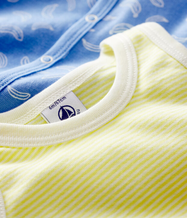 Lot de 2 combicourts en coton multicouleur