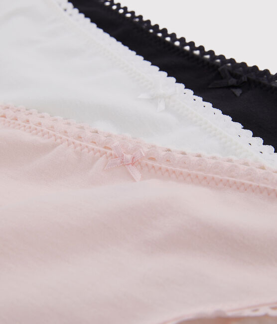 Lot 3 culottes en coton stretch Femme variante 1