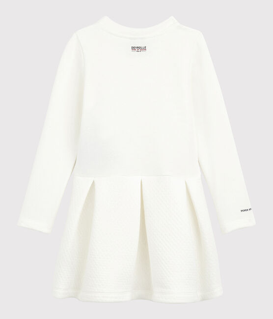 Robe enfant fille Petit Bateau x Deyrolle blanc MARSHMALLOW
