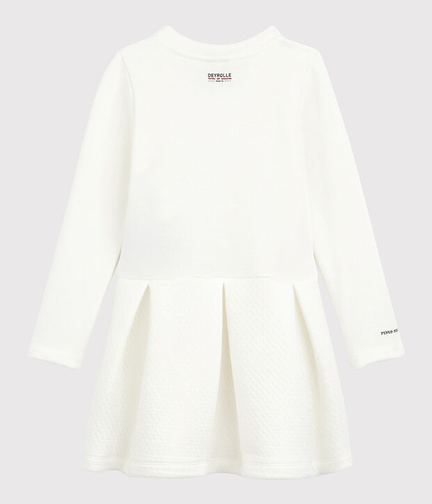 Robe enfant fille Petit Bateau x Deyrolle blanc