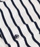 Tee-shirt L'ICONIQUE col rond en coton Femme blanc MARSHMALLOW/bleu SMOKING