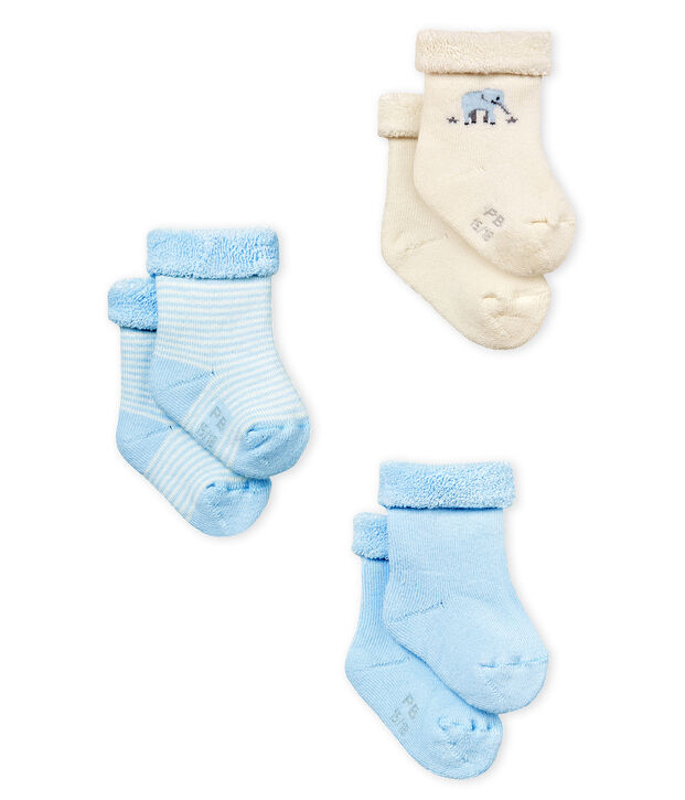 Lot de 3 paires de chaussettes b&eacute;b&eacute; mixte multicouleur