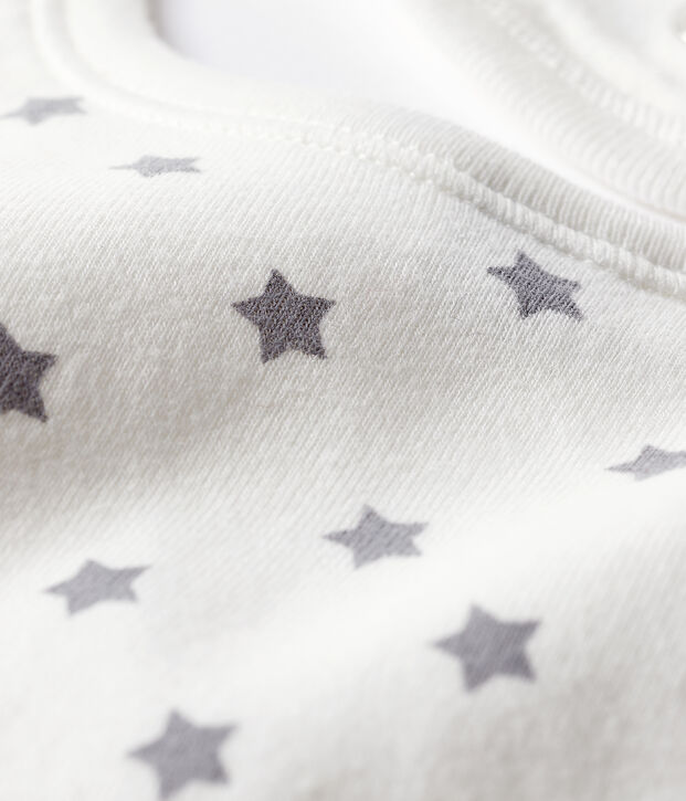 Bavoir naissance blanc/multicouleur