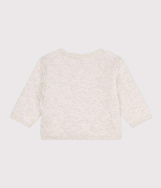 Cardigan bébé en tubique matelassé beige MONTELIMAR CHINE