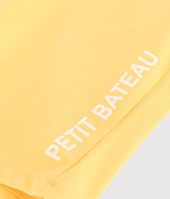 Bermuda short enfant en coton jaune ORGE
