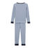 Pyjama petit garçon coupe ajustée bleu LIMOGES/blanc MARSHMALLOW