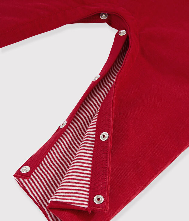Combinaison longue b&eacute;b&eacute; gar&ccedil;on rouge