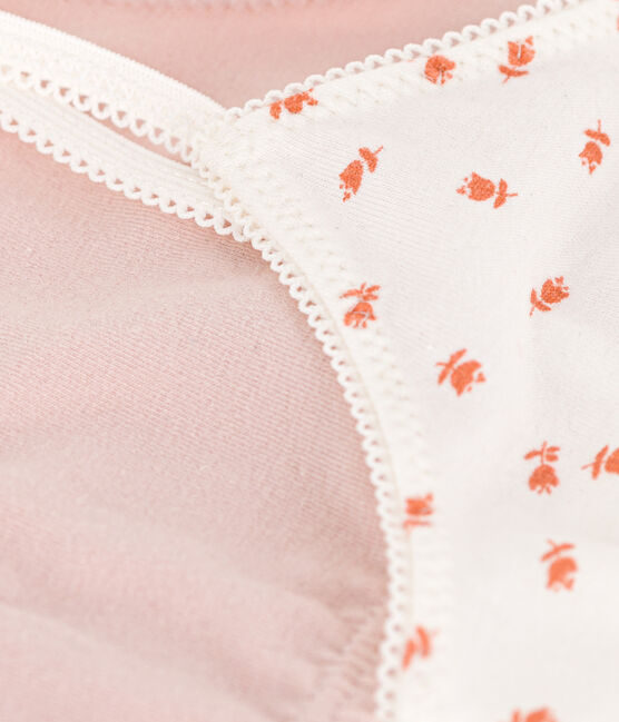 Lot de 2 brassières fleur en coton et élasthanne petite fille variante 1
