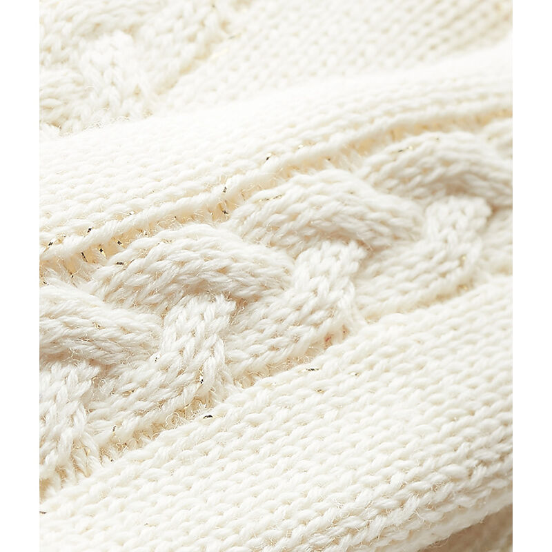 Gants enfant fille blanc/jaune