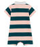 Combicourt polo b&eacute;b&eacute; gar&ccedil;on ray&eacute; vert/rose