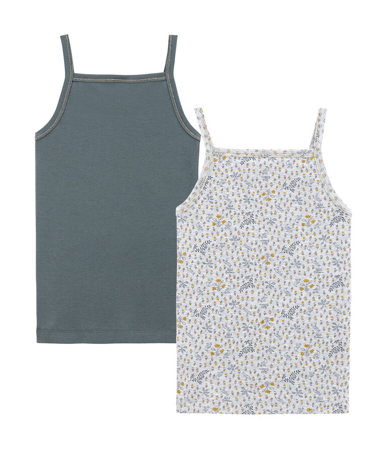 Duo de chemises &agrave; bretelles petite fille variante 1