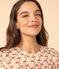 Tee-shirt LE DROIT col rond en coton Femme blanc AVALANCHE/ MULTICO