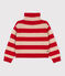 Pull rayé en laine et coton enfant fille / garçon TRENCH/ STOP