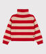 Pull rayé en laine et coton enfant fille / garçon