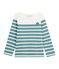 Marini&egrave;re en jersey enfant blanc/vert