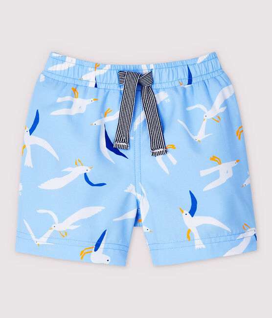 Maillot de bain écoresponsable bébé garçon bleu JASMIN/blanc MULTICO