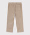 Pantalon droit en velours enfant garçon HUITRE