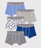 Lot de 5 boxers Paris en coton petit garçon variante 1