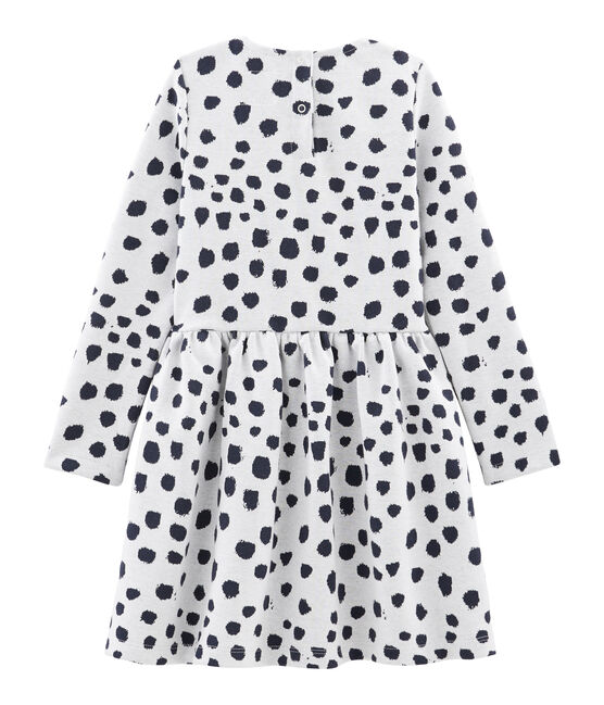 Robe fille Jean Jullien blanc MARSHMALLOW/ DOTTIES